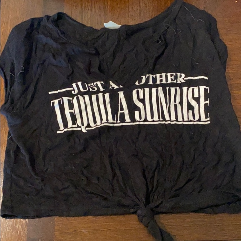 Black crop top